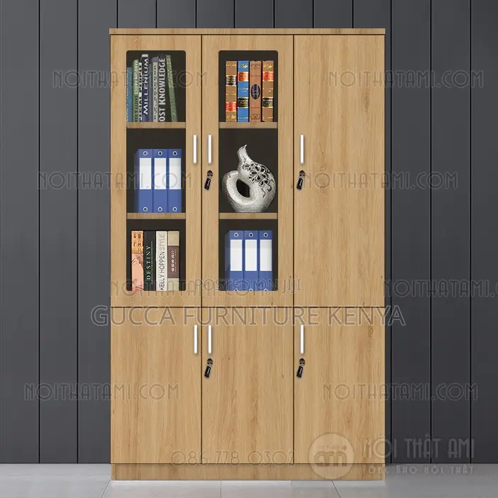 Cabinets:3-Door Wooden Modern Casual Executive Cabinet