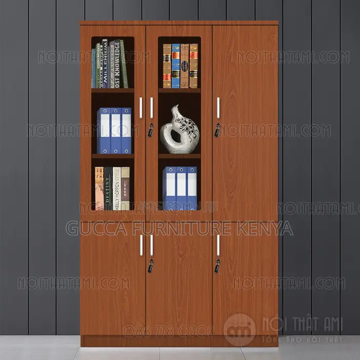 Cabinets:3-Door Wooden Modern Casual Executive Cabinet