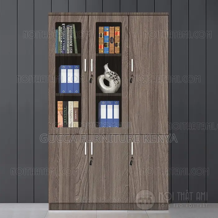 Cabinets:3-Door Wooden Modern Casual Executive Cabinet