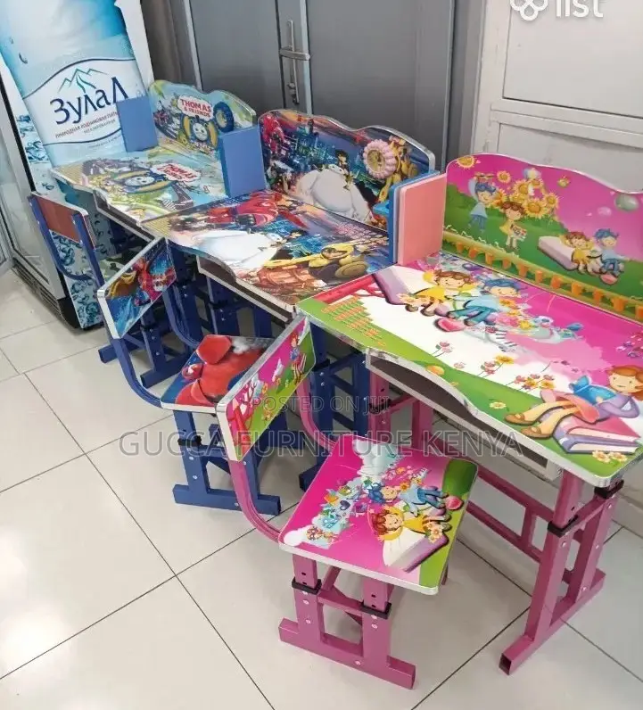 Kids Furniture:Steel Rectangular Baby Study Table Chair Set