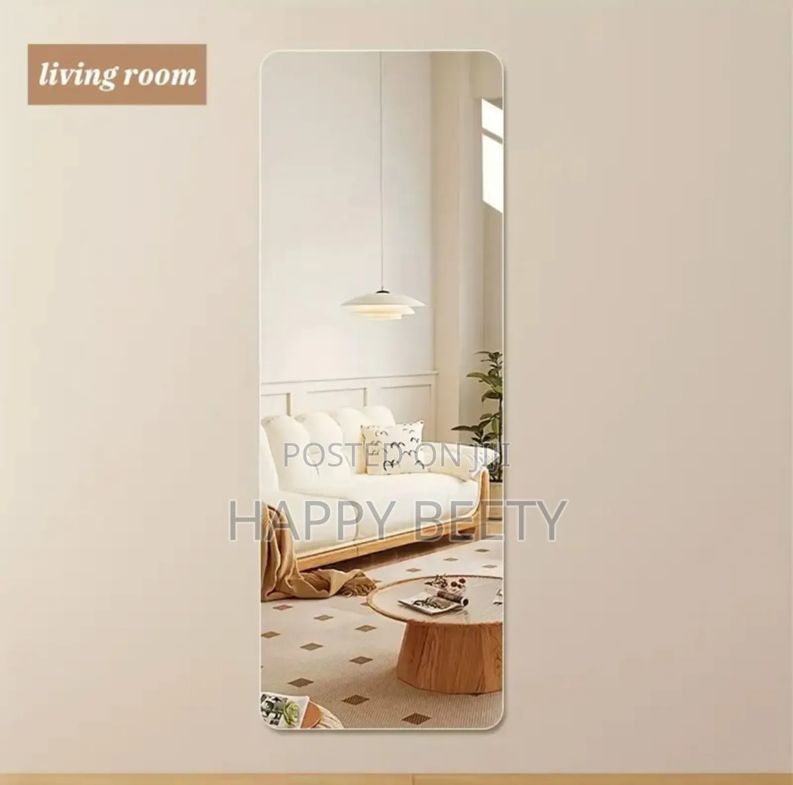 Full-Length Self-Adhesive Acrylic Non Breakable Mirror