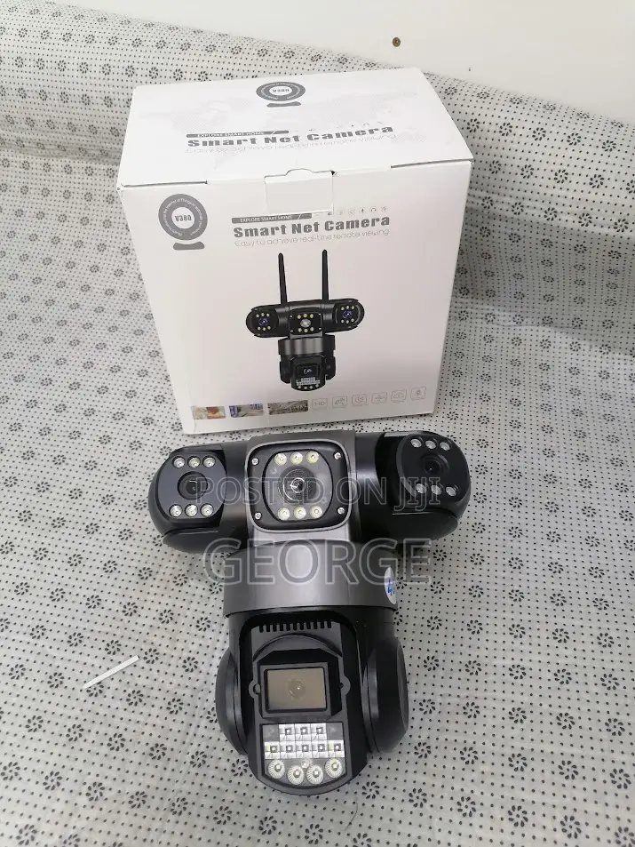 High Quality-`4g Ac Powered V380 PTZ Smart Camera 3 Len