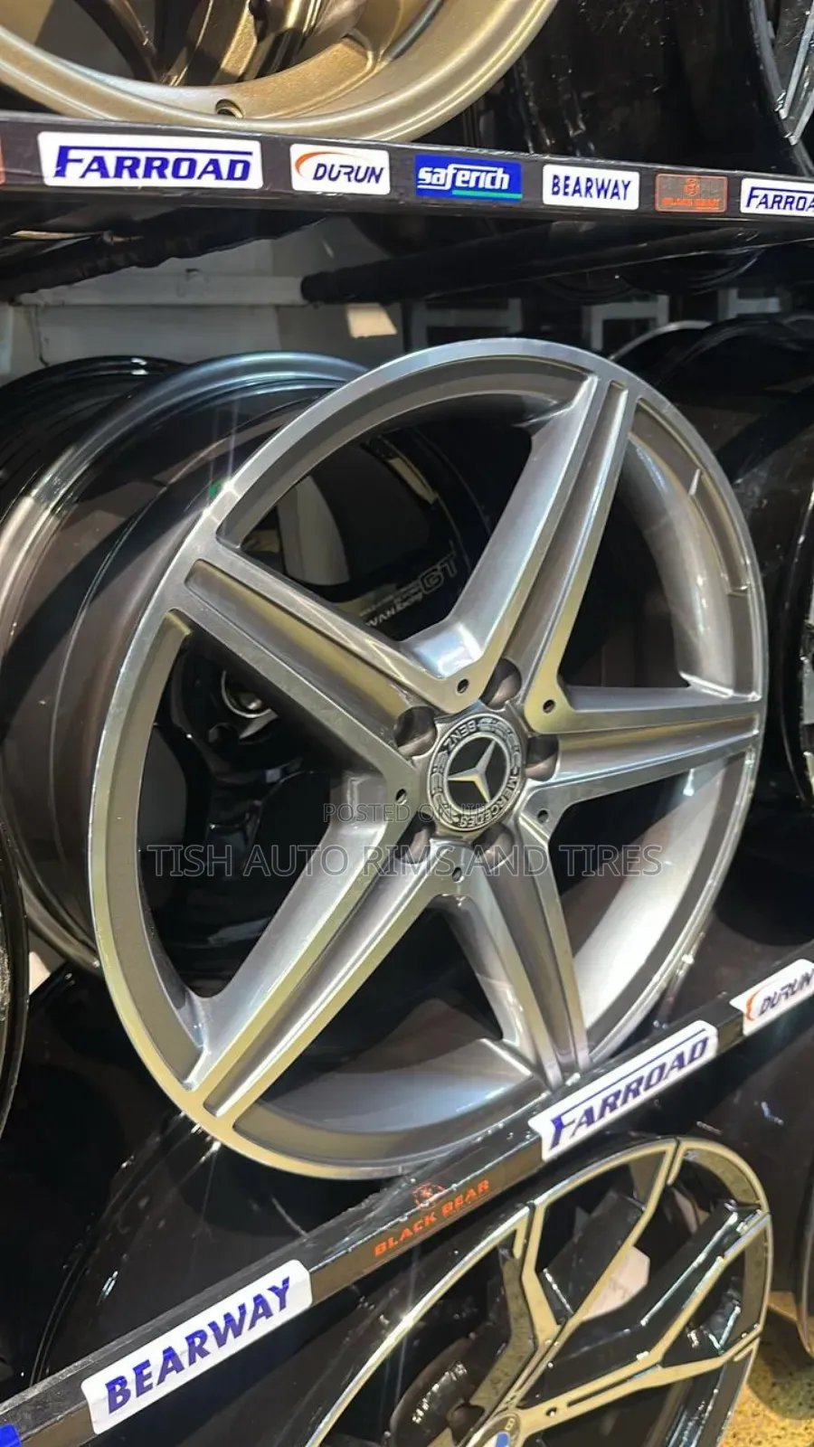 Gray Silver 18 Inch Mercedes Benz Rims Set