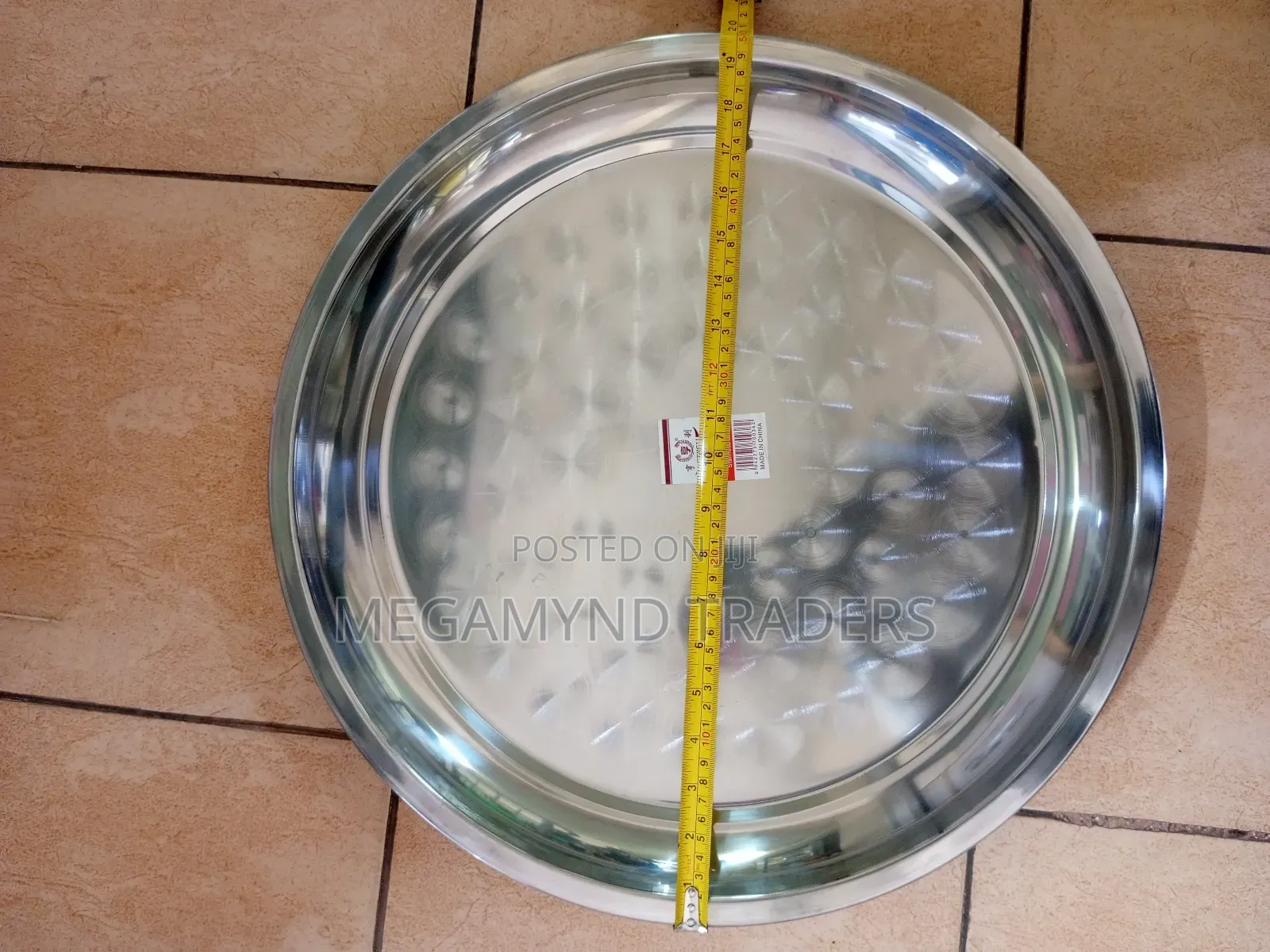 50cm Diameter Sinia/Stainless Tray/Round Sinia