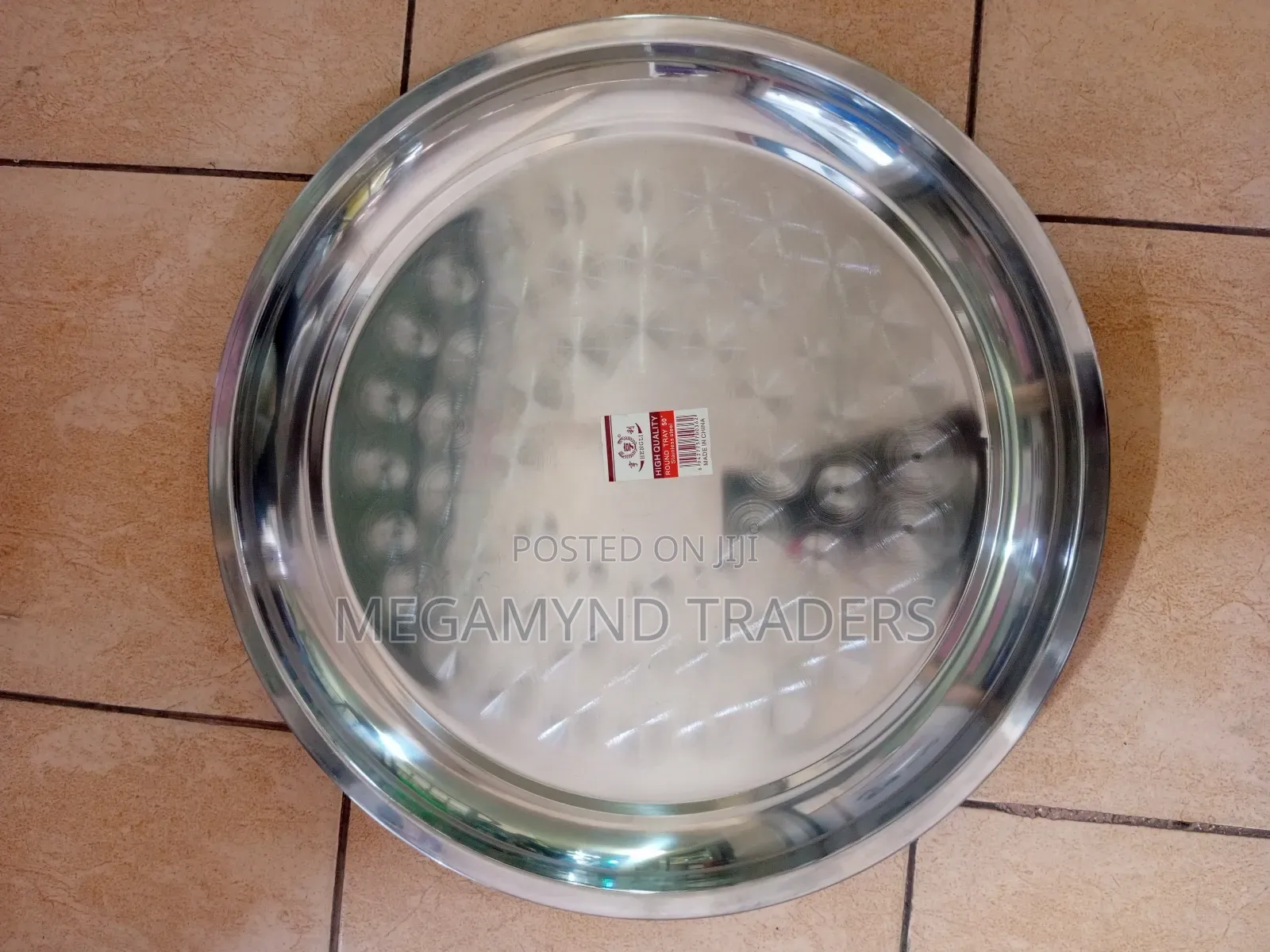 50cm Diameter Sinia/Stainless Tray/Round Sinia