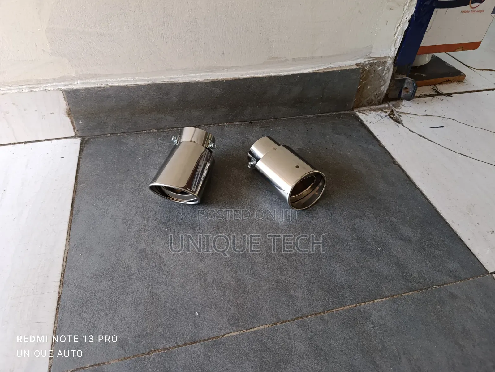 Straight/Bend Silver Exhaust Tip – Durable Sleek Finish
