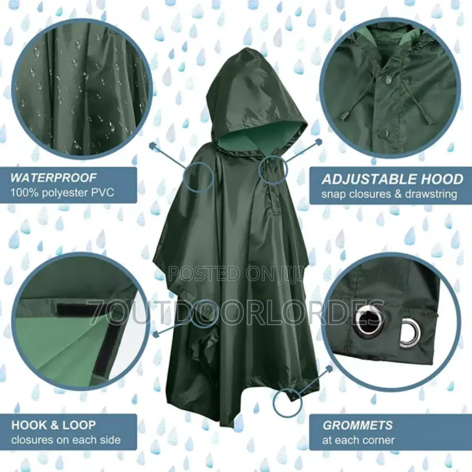 Poncho , Ground Sheet, Raincoat