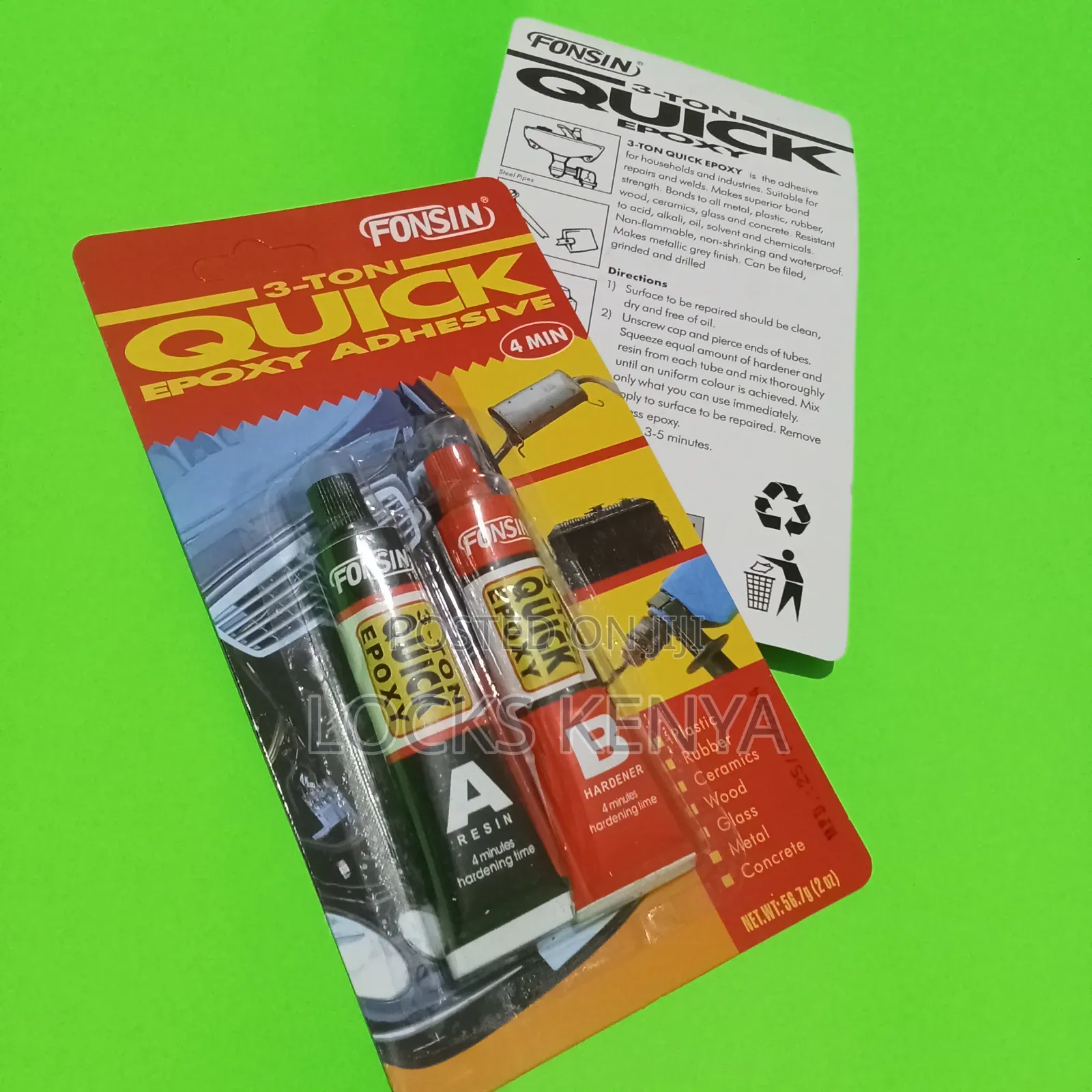 3- Ton Plastics Repairs Adhesive Glue