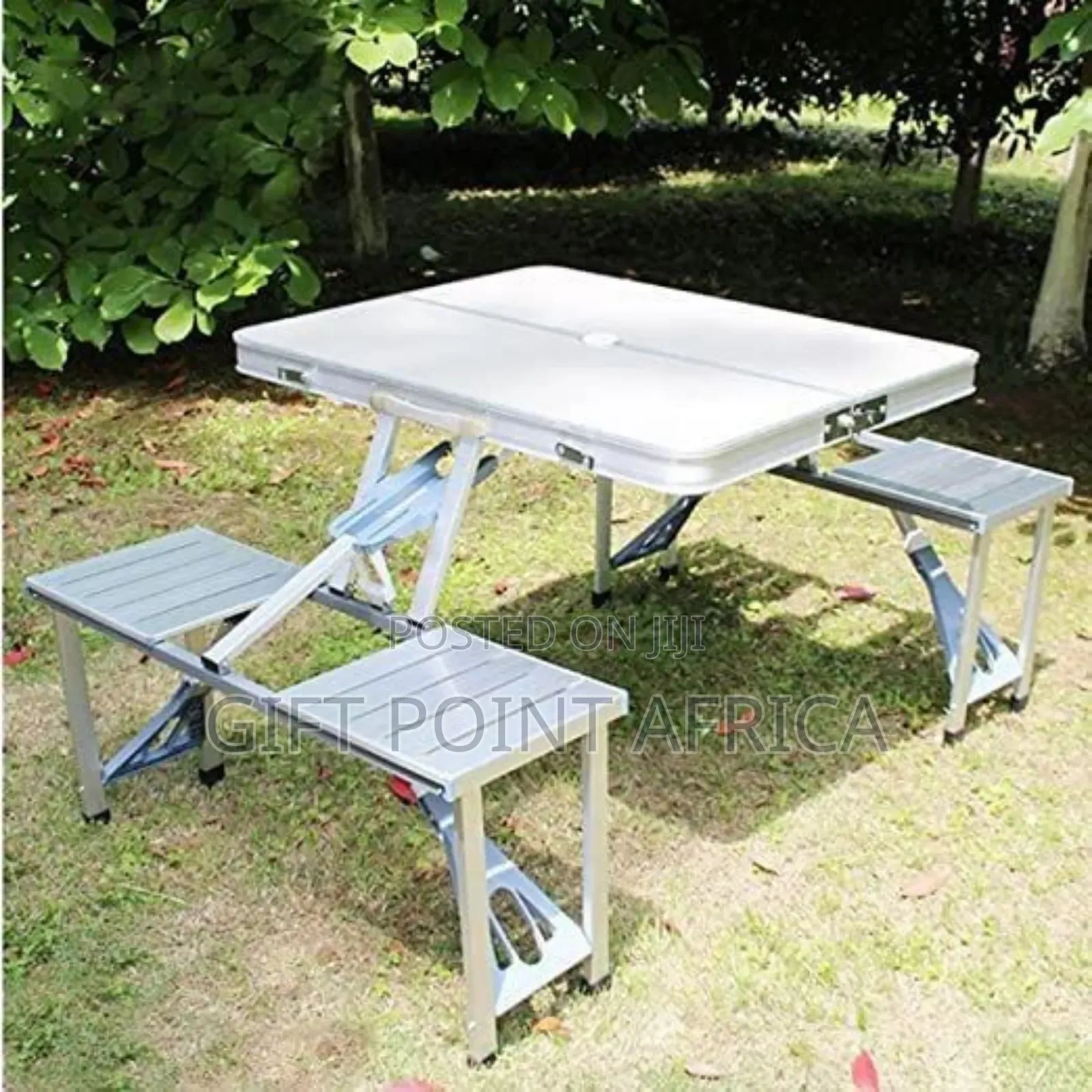 Portable Folding Aluminum Picnic Table Chair