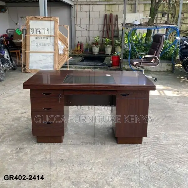 Office Tables:Office 120cm Modern Executive Desk With Drawer