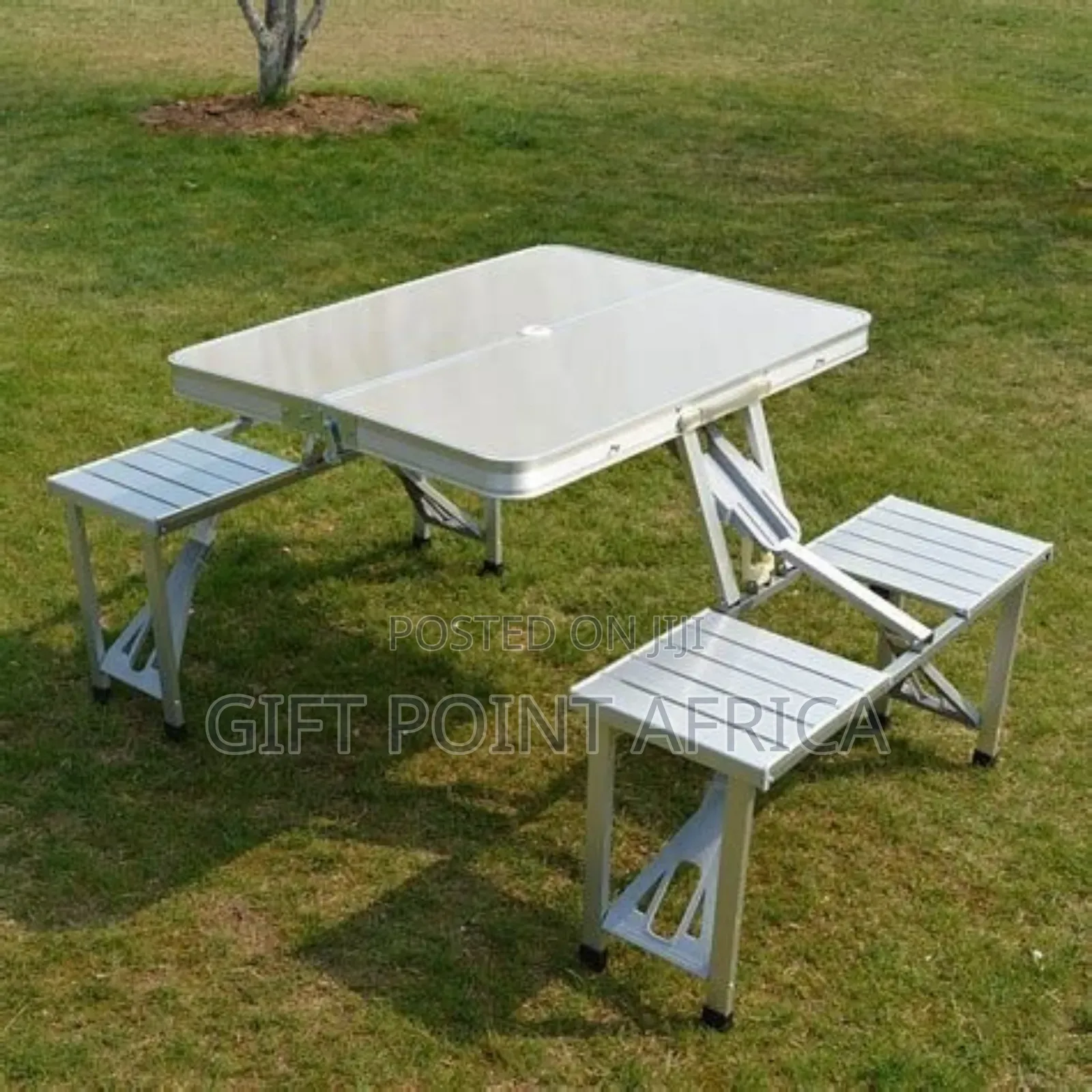 Foldable Aluminum Camping Table and Chairs