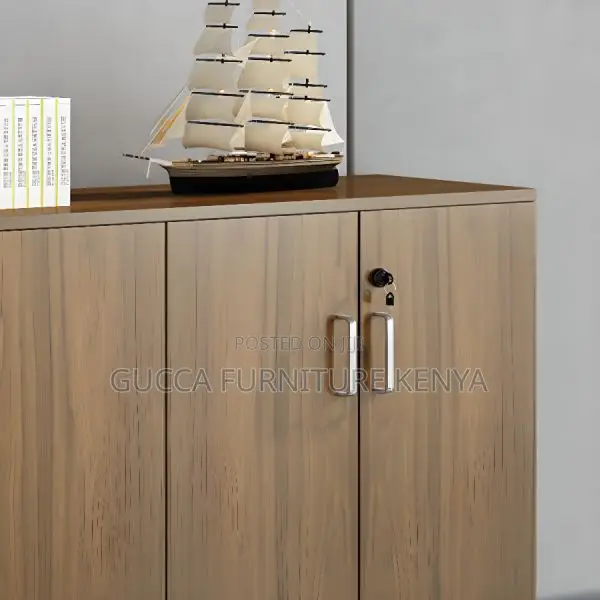 Cabinets:Wooden Lateral 3-Wide Pedestal Office Cabinet