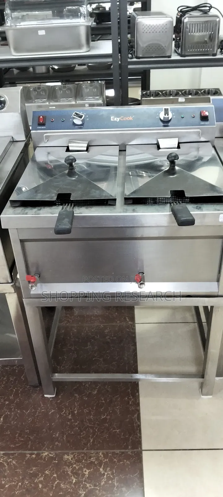 Stainless Steel Electric Fryer Double Imported