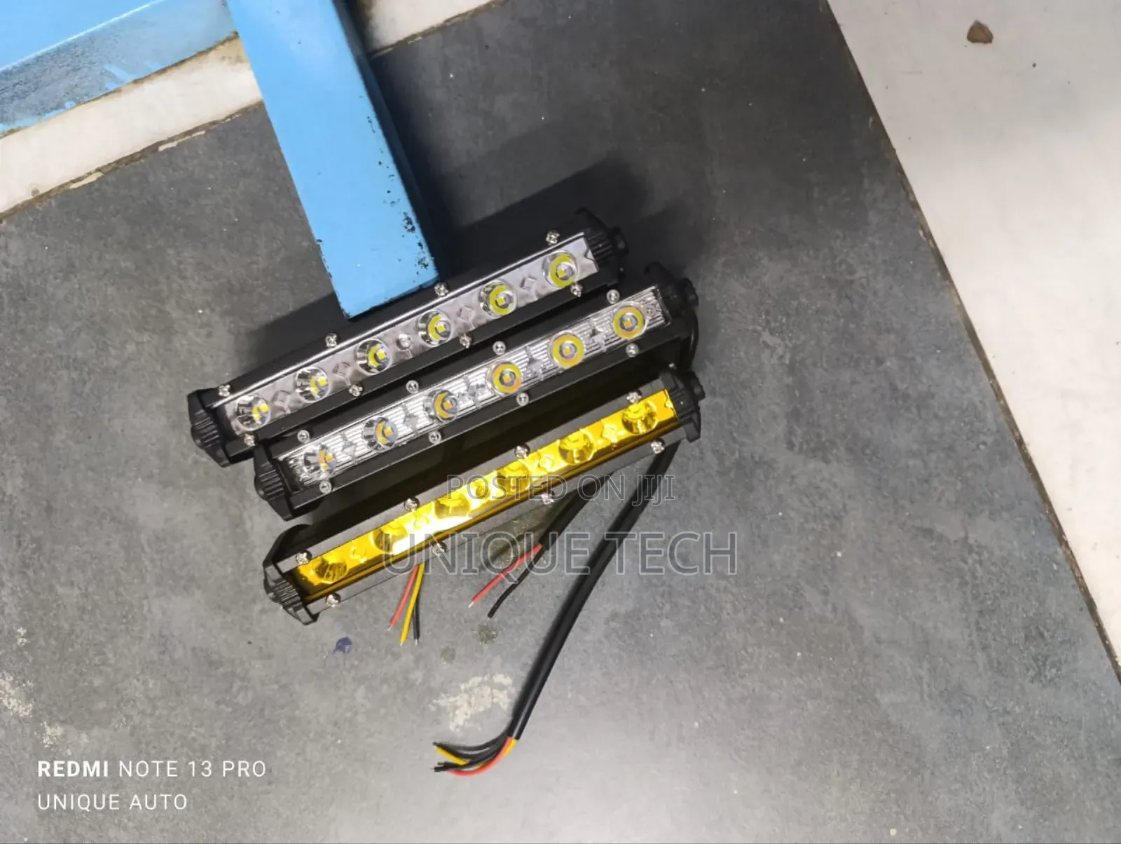7" Led Bar Light Yellow White Illumination