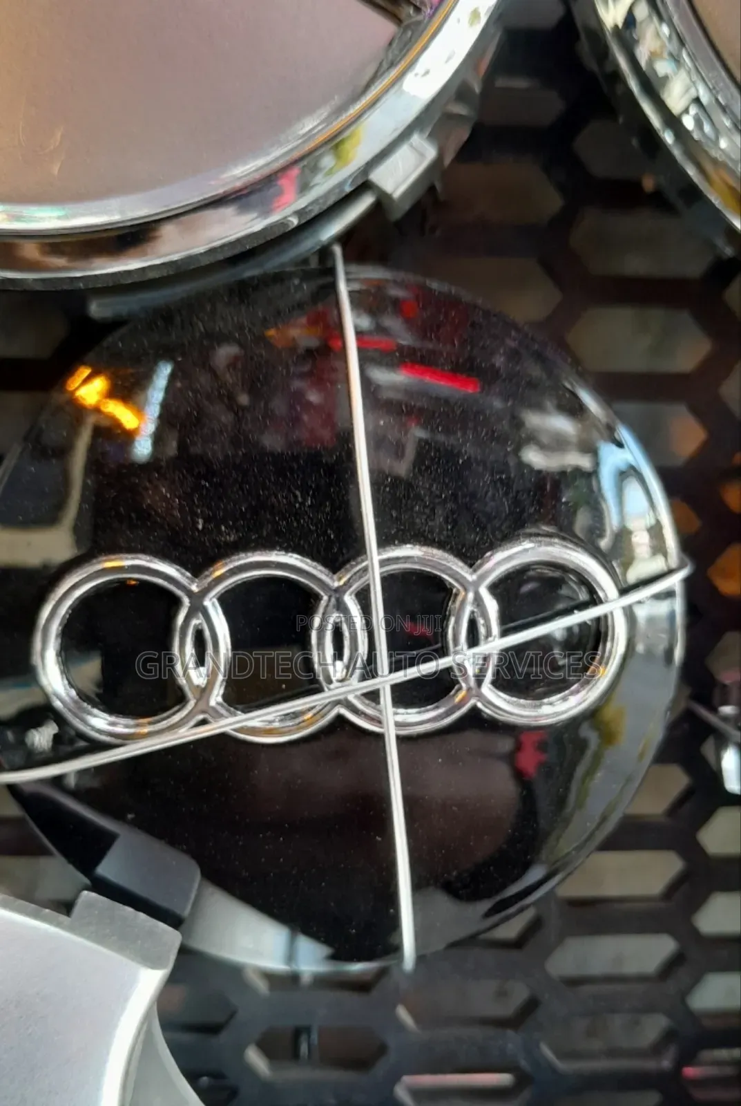 Black Audi Wheel Hub Caps