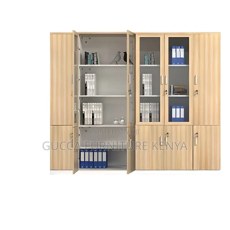 Cabinets: Office Console Cabinet 3-Door Wooden