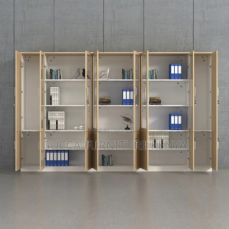 Cabinets: Office Console Cabinet 3-Door Wooden