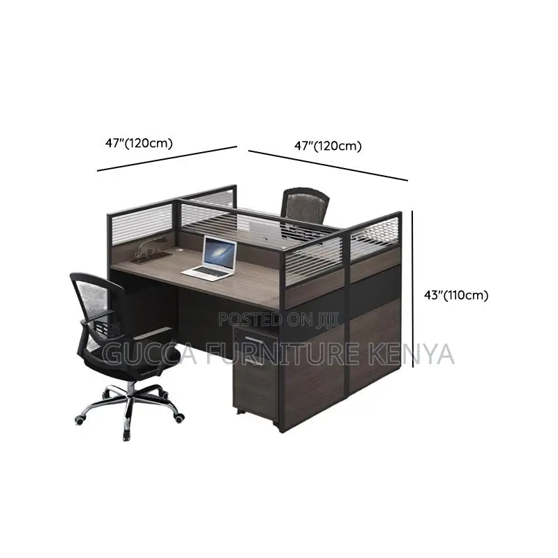 Workstations: Square 2-Seater Office Furniture Set
