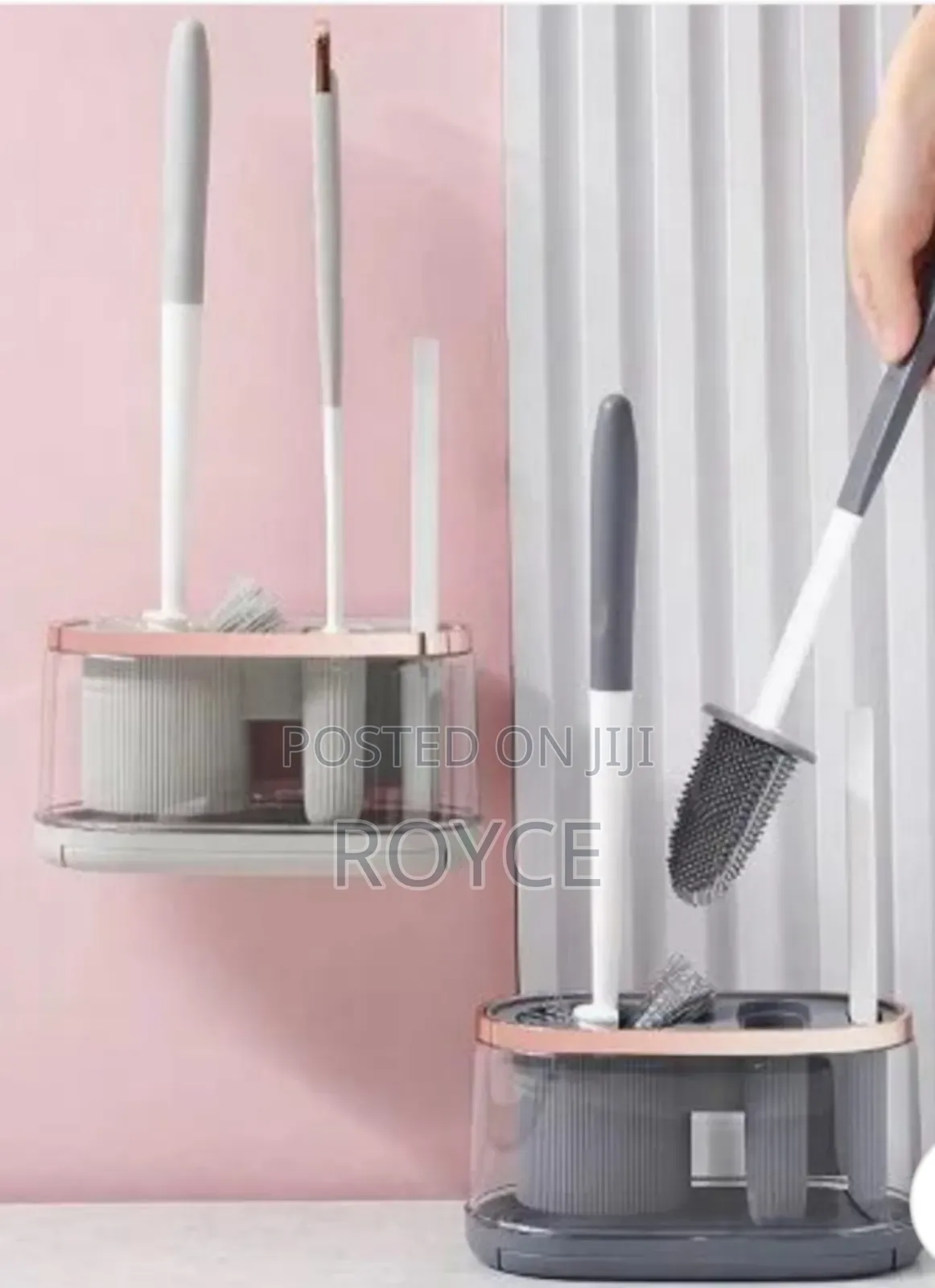 5 in 1 Toilet Brush Set With Drying Rack