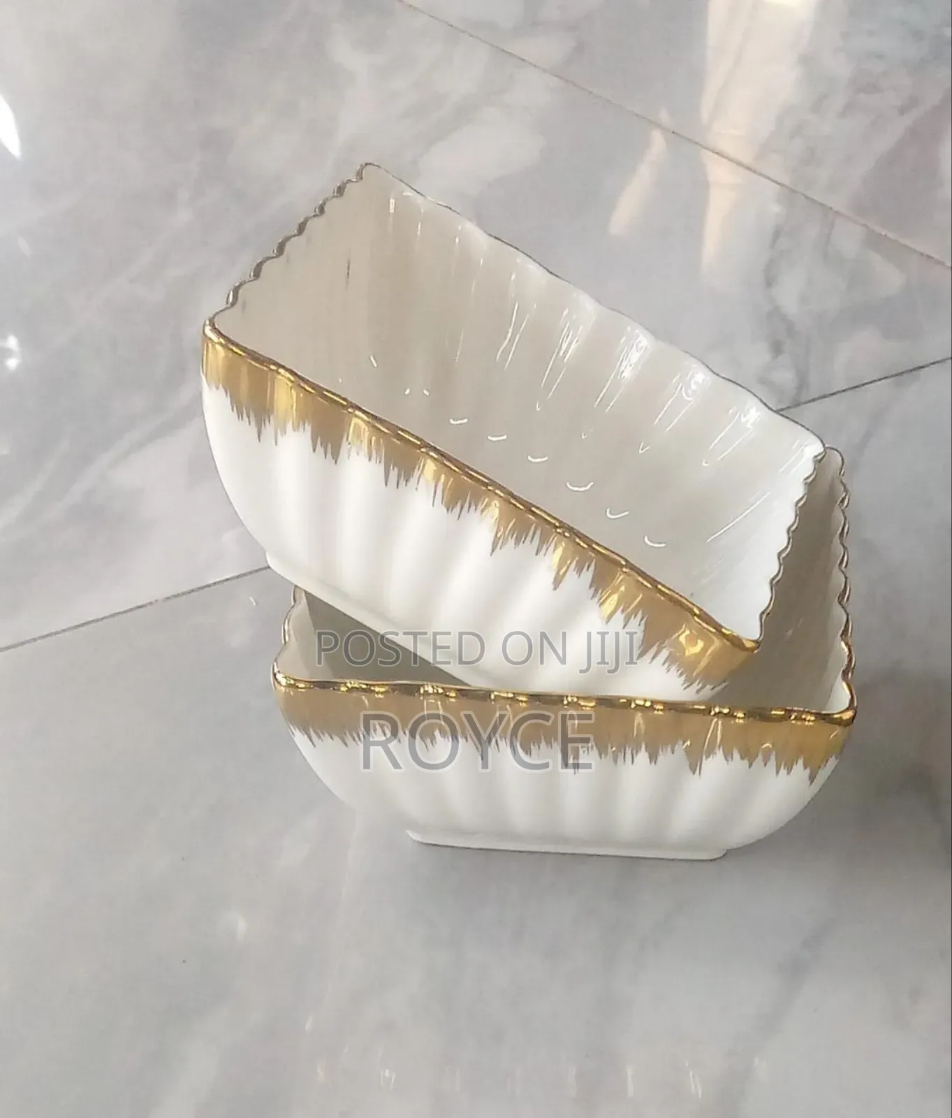 6pcs Gold Detail Bowl Set- {Size-5"}