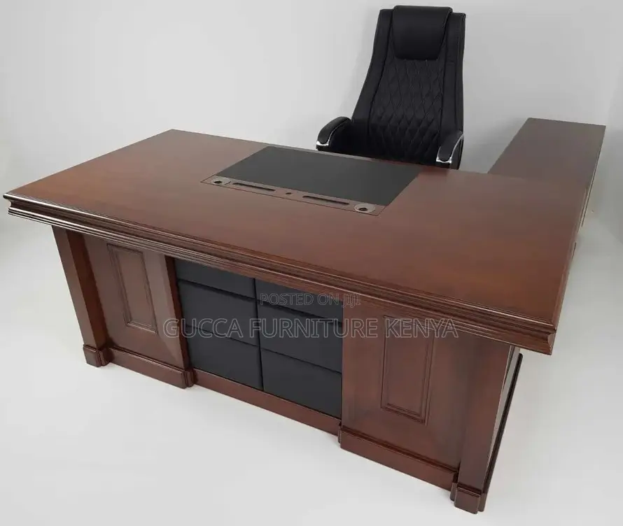 Office Tables:160cmquality Light Walnut Wood Executive Desk