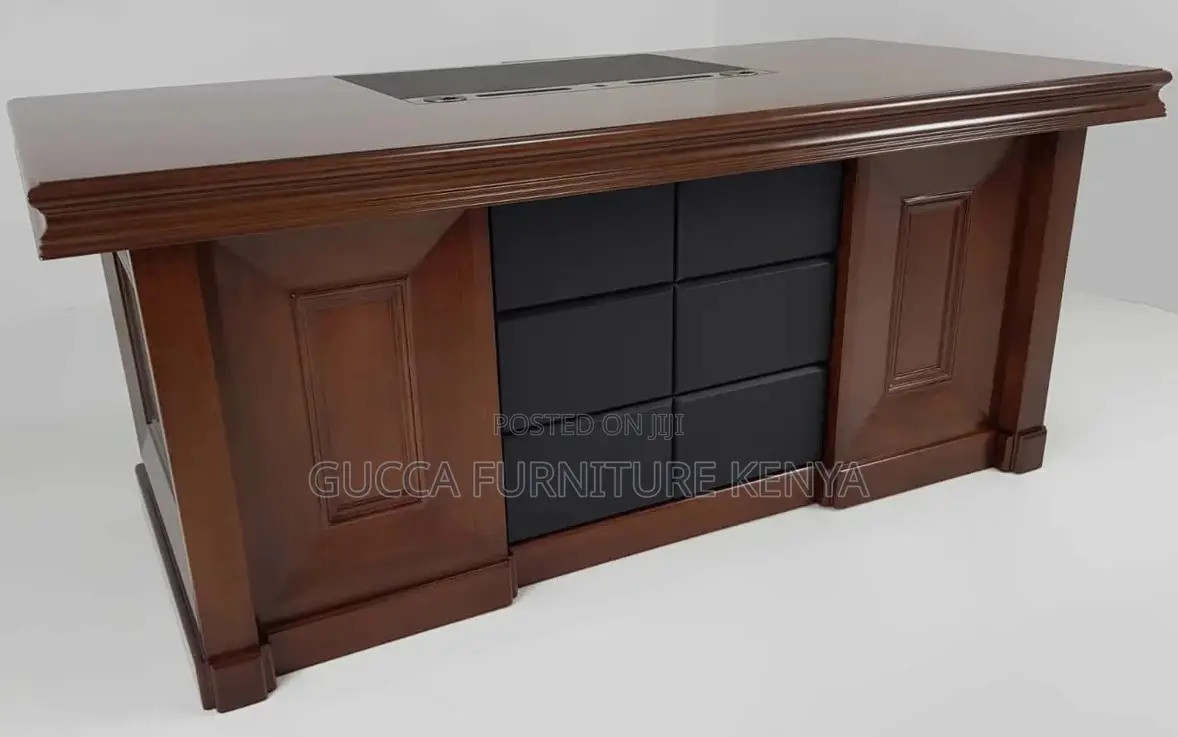 Office Tables:160cmquality Light Walnut Wood Executive Desk