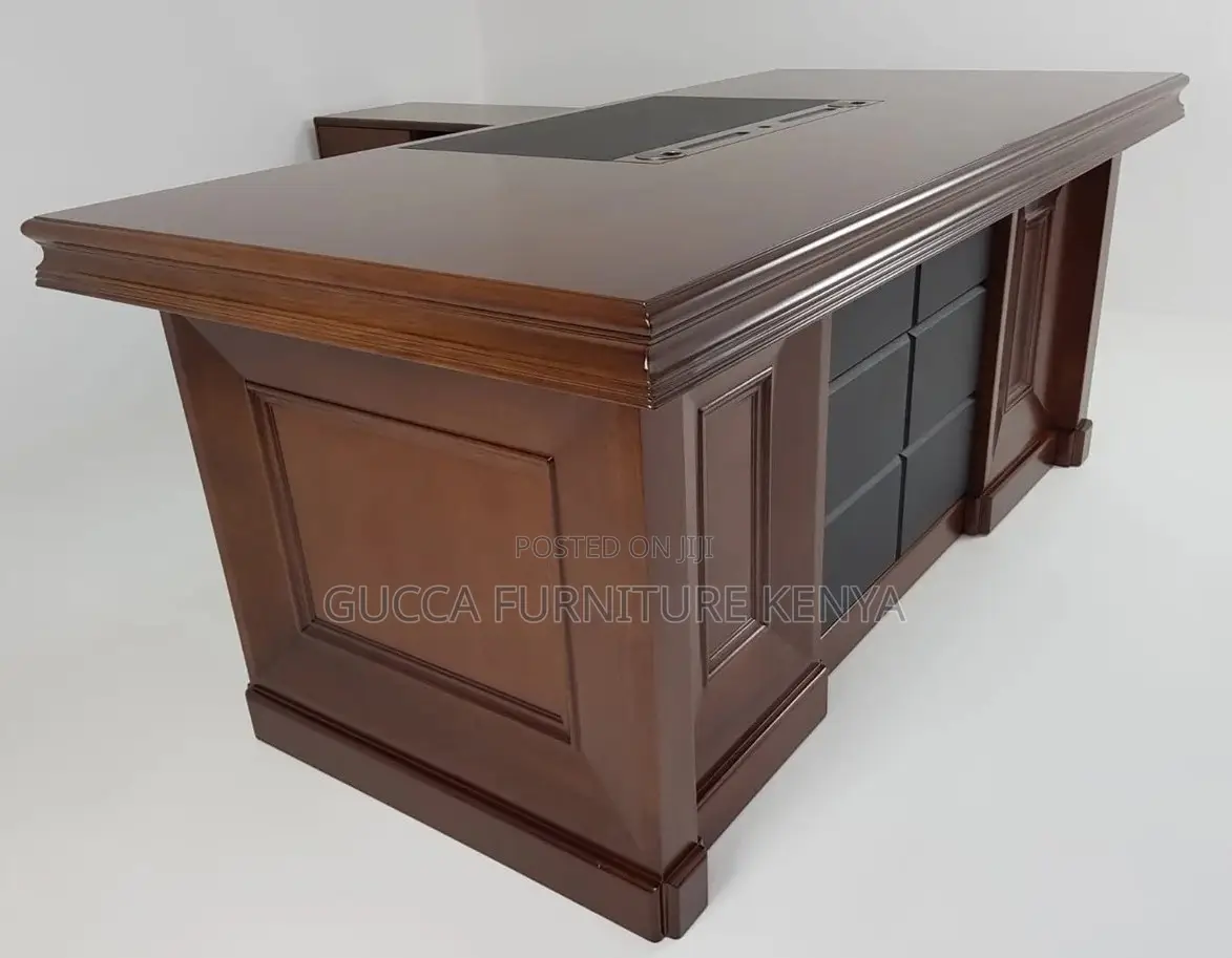 Office Tables:160cmquality Light Walnut Wood Executive Desk