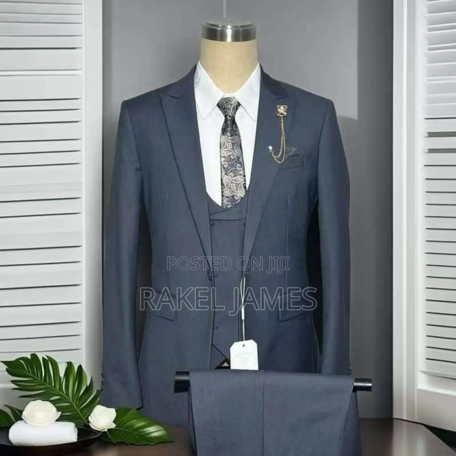 Grey Suit With Half Coat