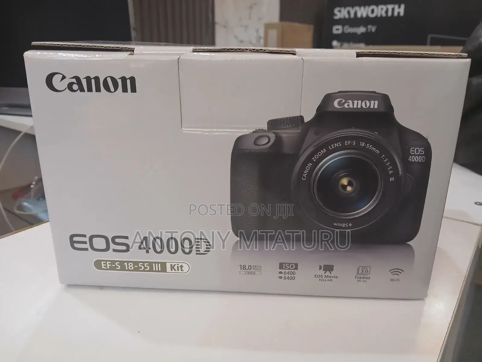 Canon Eos 4000d DSLR Camera With Ef-S 18-55 Mm Lens