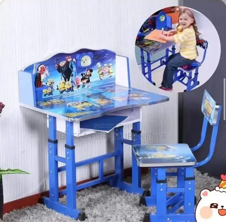 Kid's Furniture: Modern Study Desk With Children's Chair
