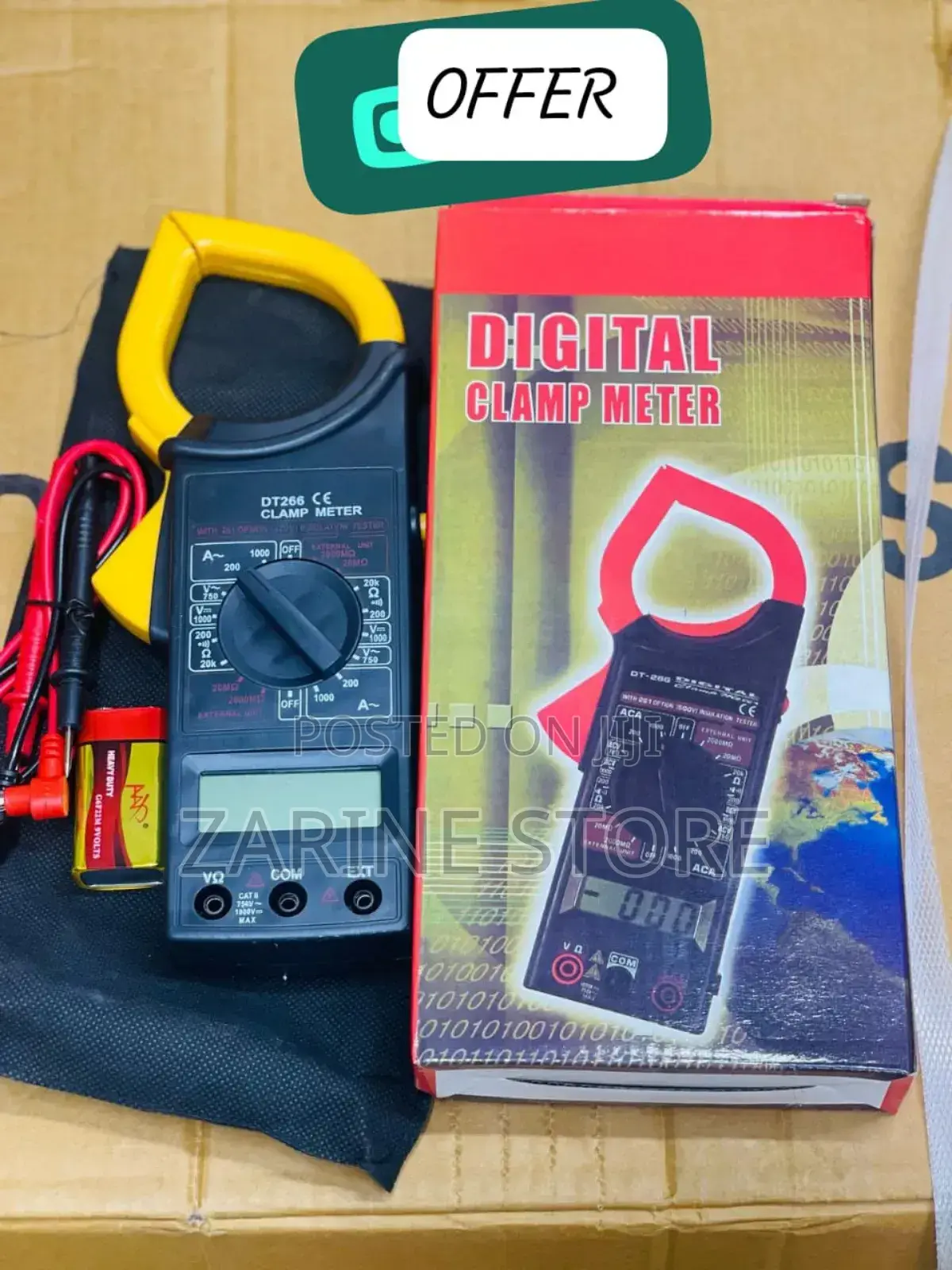 Digital Clamp Multi Meter Dt266 Digital Meter