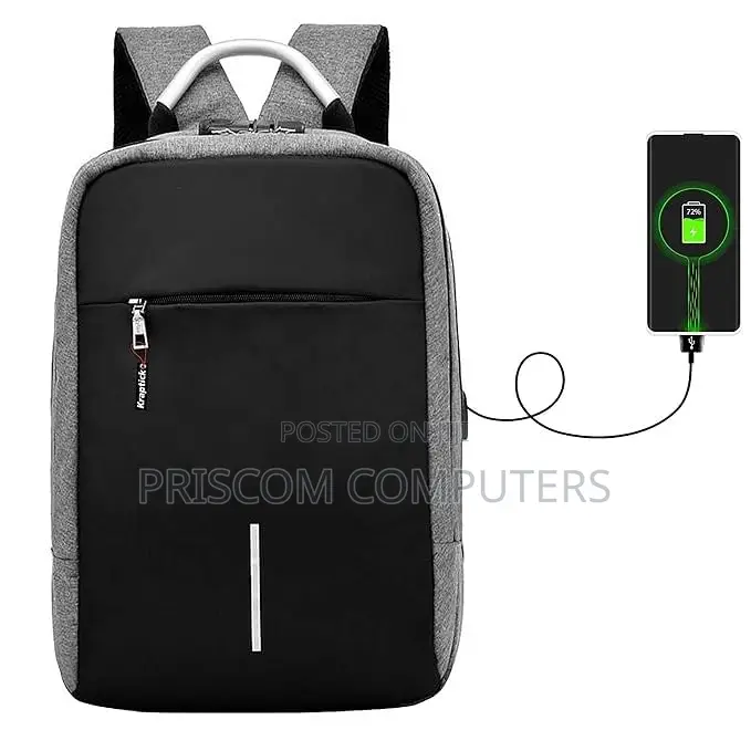 Men/Women Laptop Bag With Usb Charging Cable, Numeric Lock