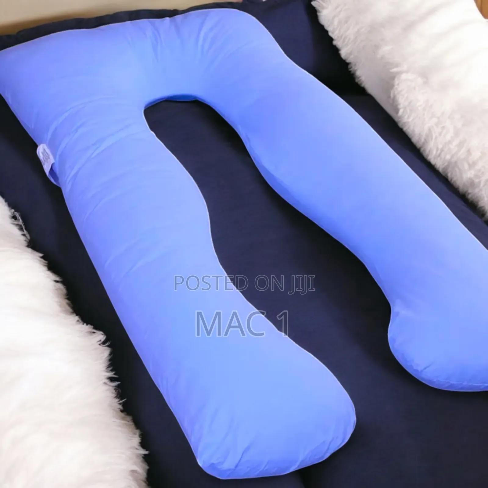 Pregnancy Pillow U Shape Blue