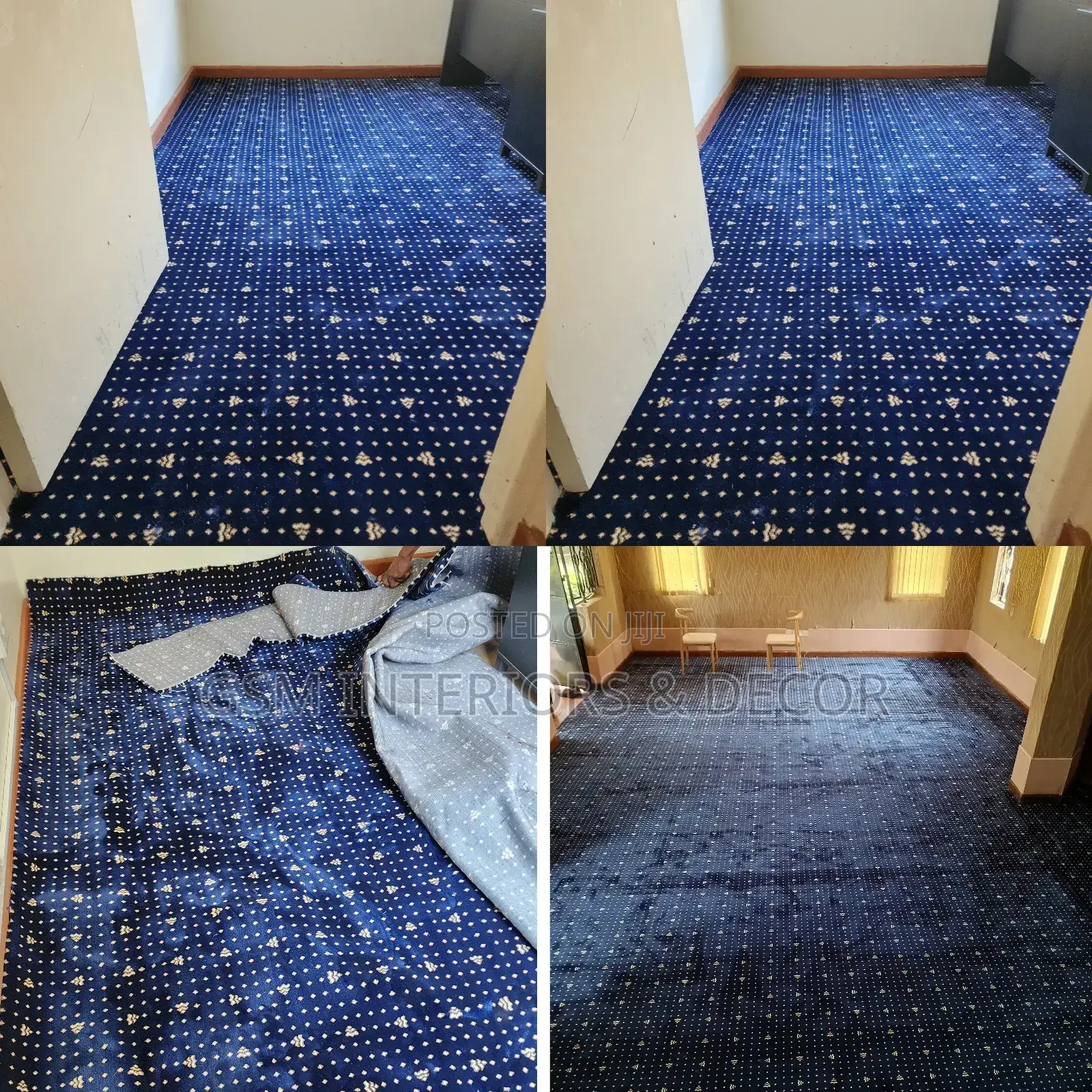 Executive Office Carpets Blue High Density