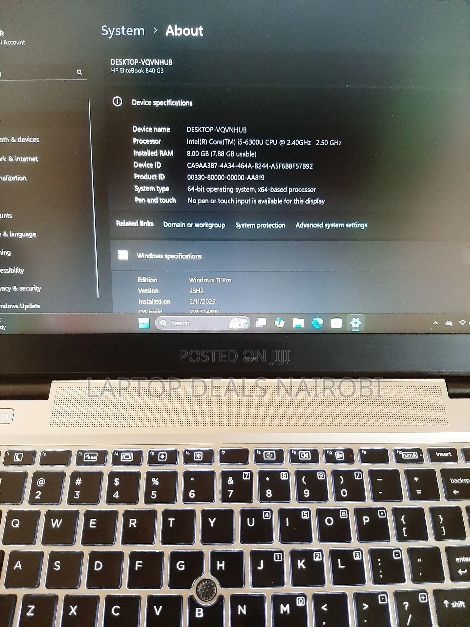 Laptop HP EliteBook 840 G3 8GB Intel Core I5 SSD 256GB
