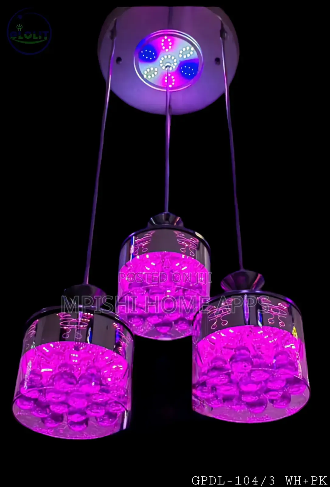 3 in 1 Led Crystal Pendant Lights