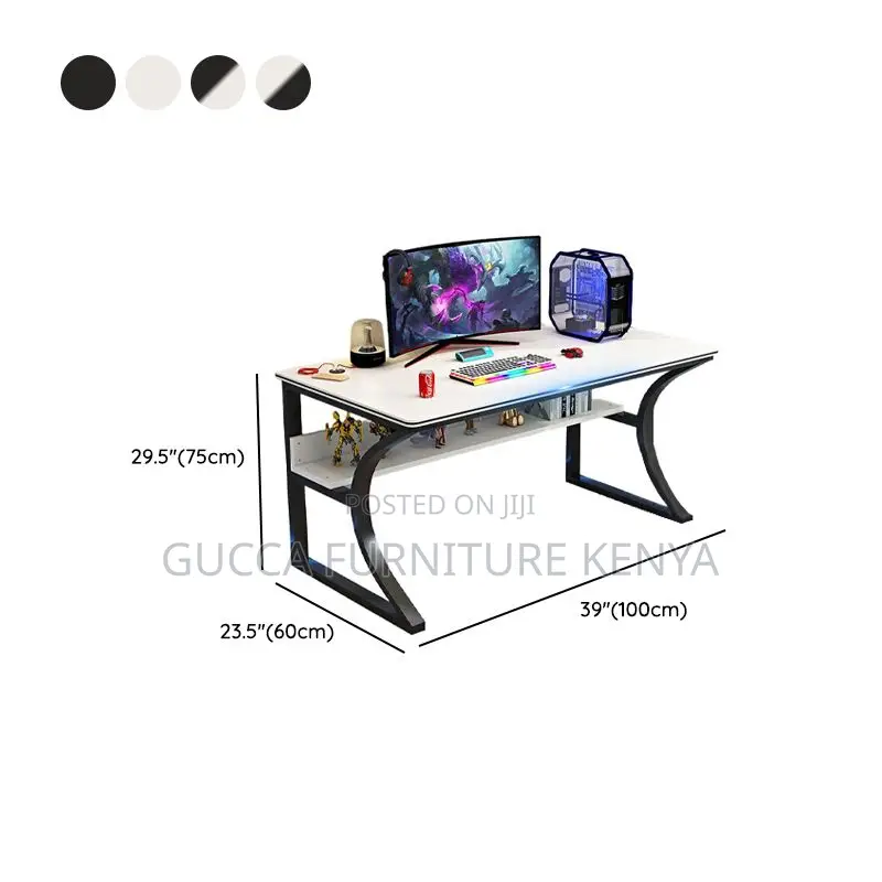 Clerical Desking: Black Steel Frame Clerical Work Desk
