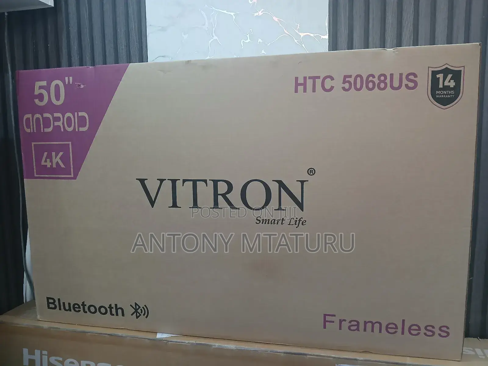Vitron 5068us 50′′ Inch Frameless Uhd Android Tv