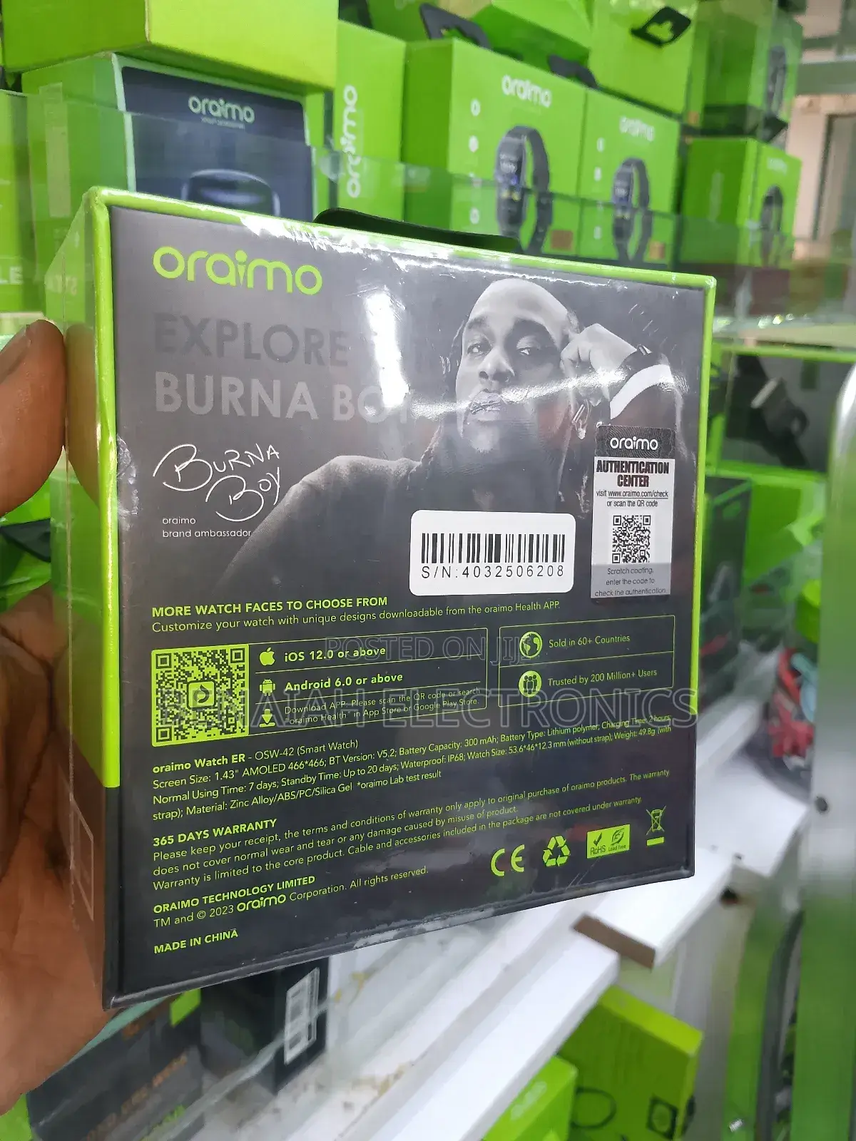 Smart Watch.Oraimo Smart Watch Er Osw-42