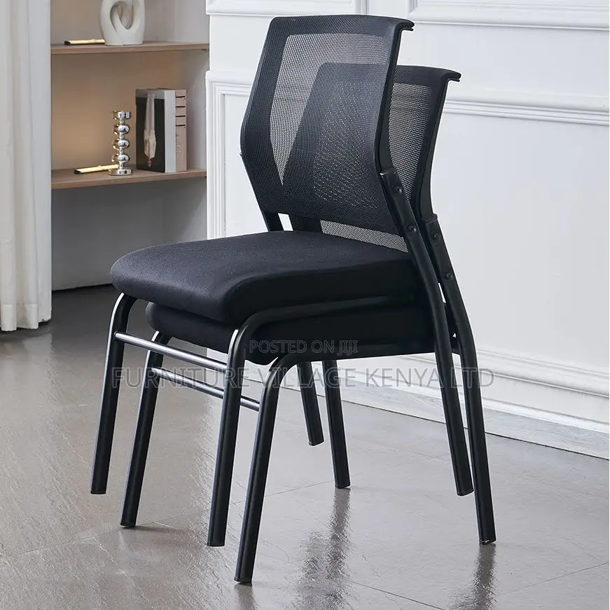 Office Seats; T Midnight Black Upholstered Side Chair