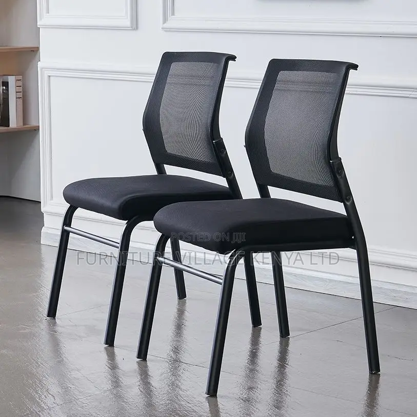 Office Seats; T Midnight Black Upholstered Side Chair