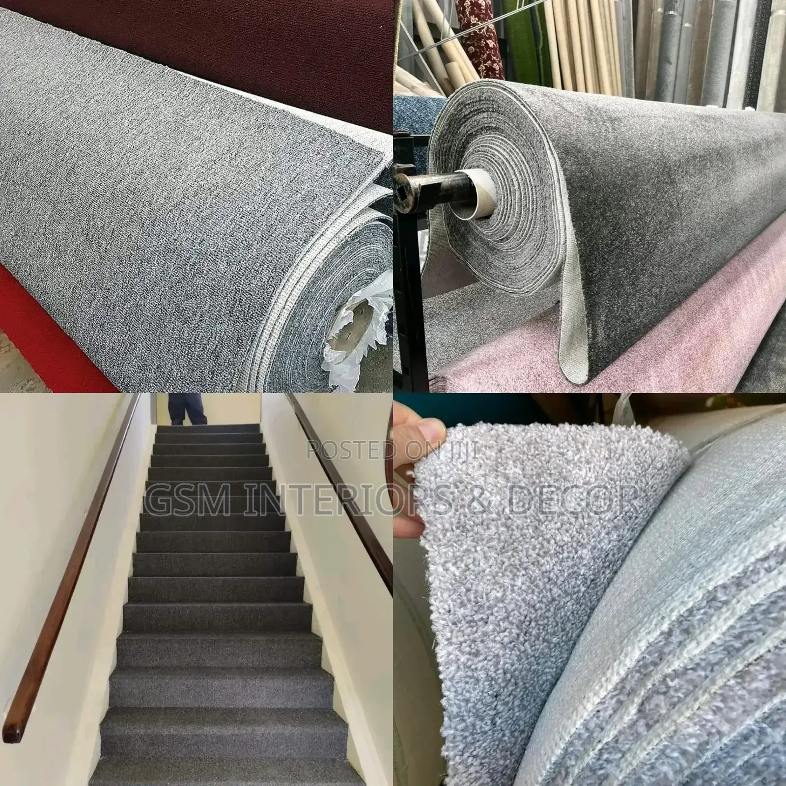 Wall to Wall Office Carpets Light and Dark Grey