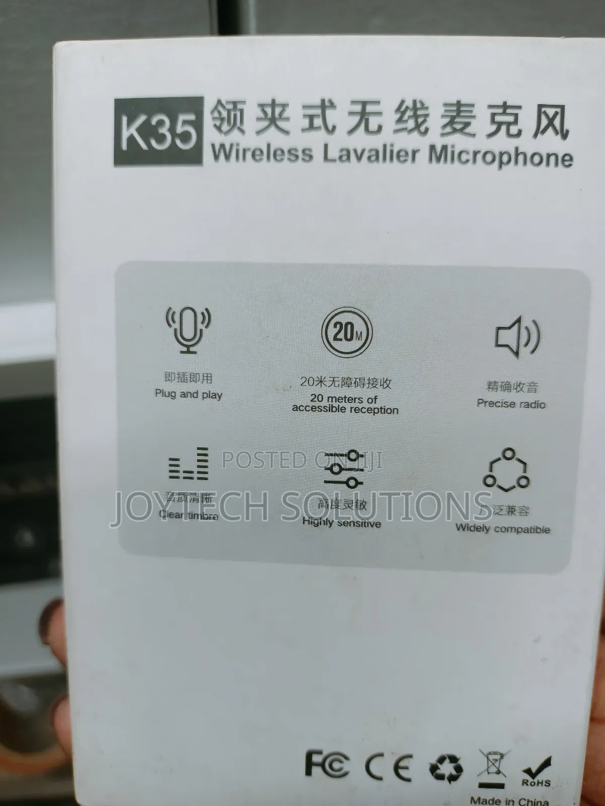 Two Microphones With a Pin for Cameras Voice Recording
