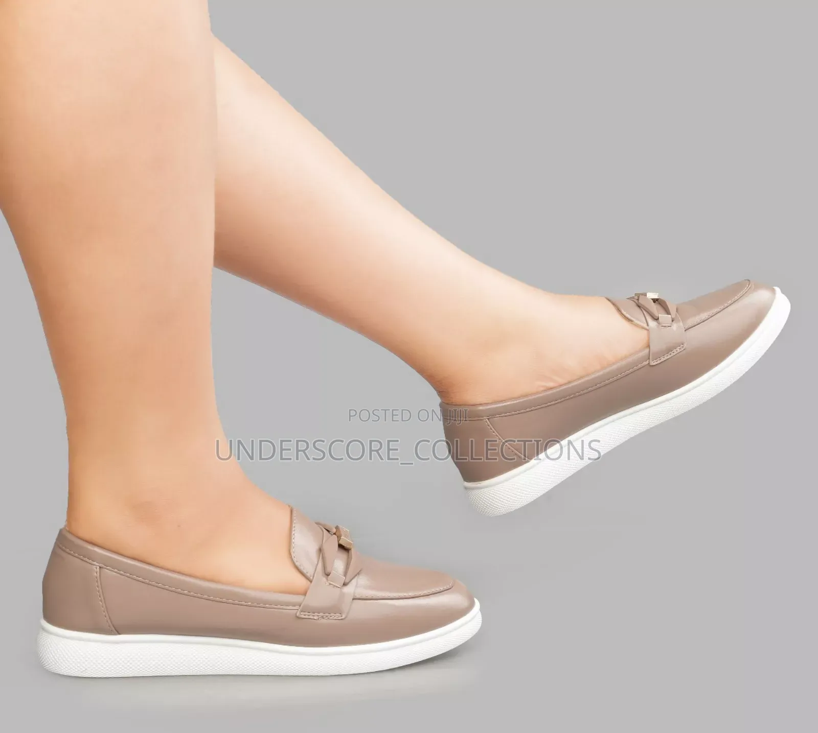 Beige Brogues for Ladies