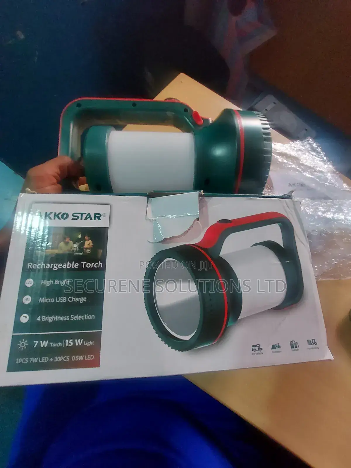 The Akko Star 7watt 50080 Rechargeable Torch