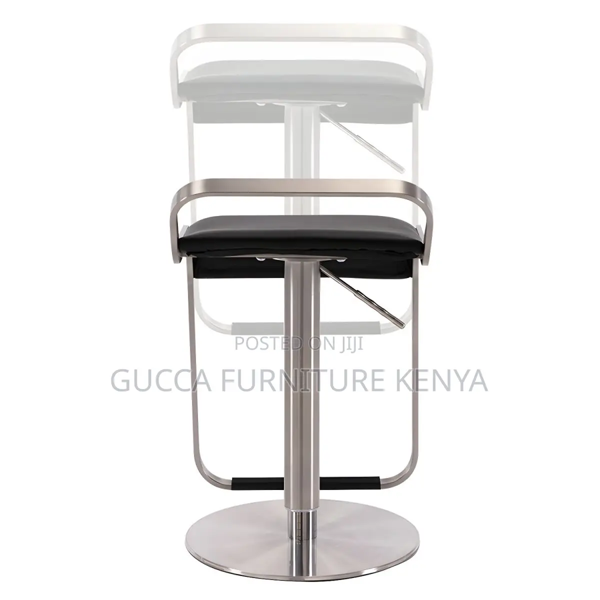 Home Chairs: Office Modern Square Leather Counter Stool
