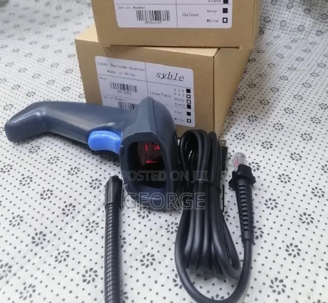 Longer> Lasting Syble Wired Laser Handheld Barcode Scanner