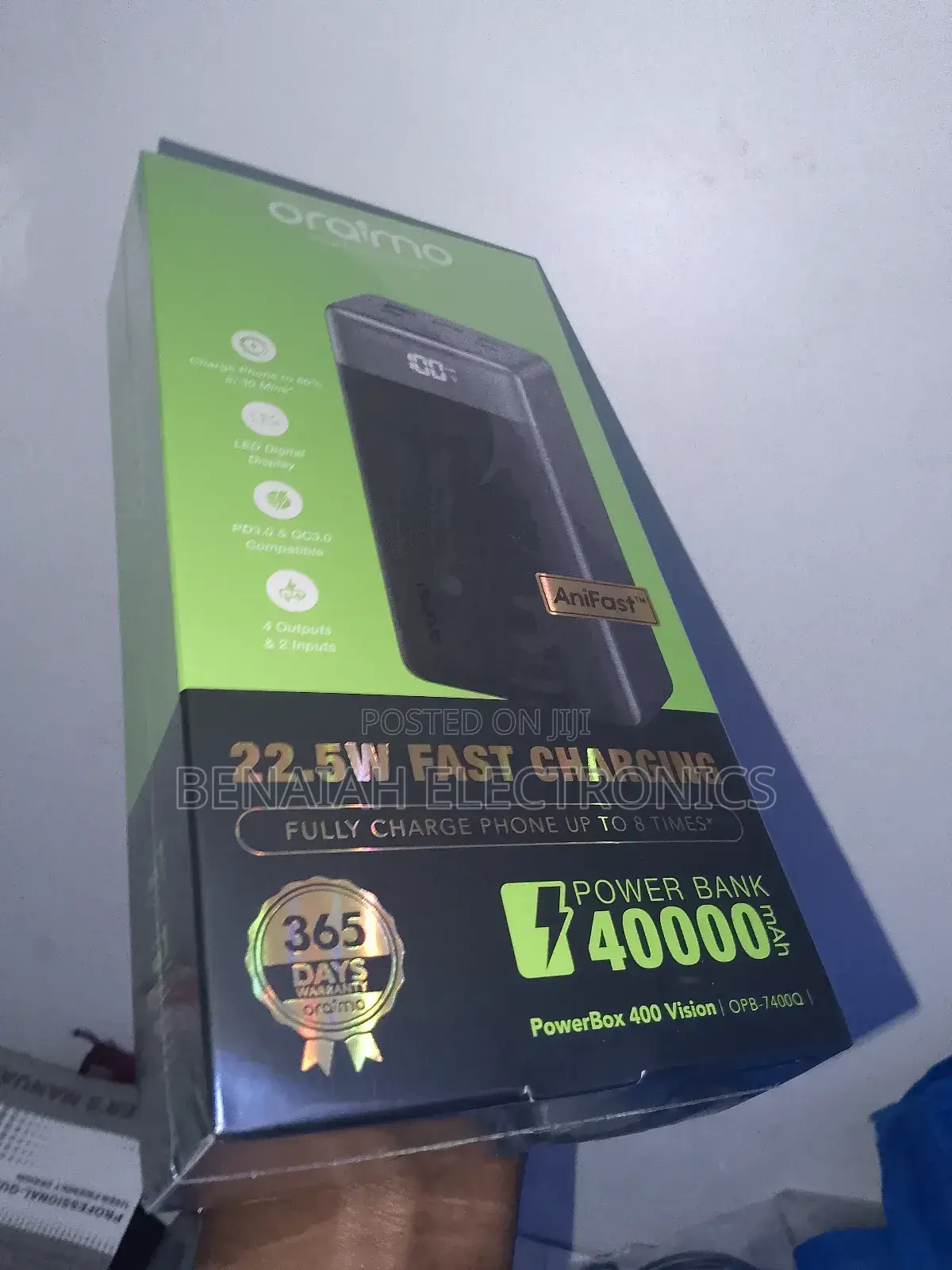 Oraimo Powerbank 40000 Mah Portable Powerbank (New Model)