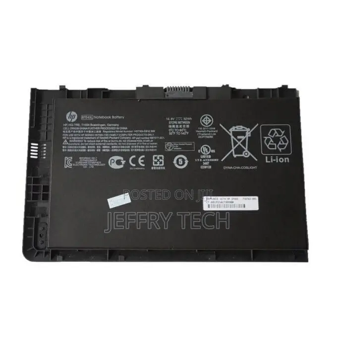 Hp Bt04xl 14.8v 52wh Notebook Battery for Elitebook Folio 94