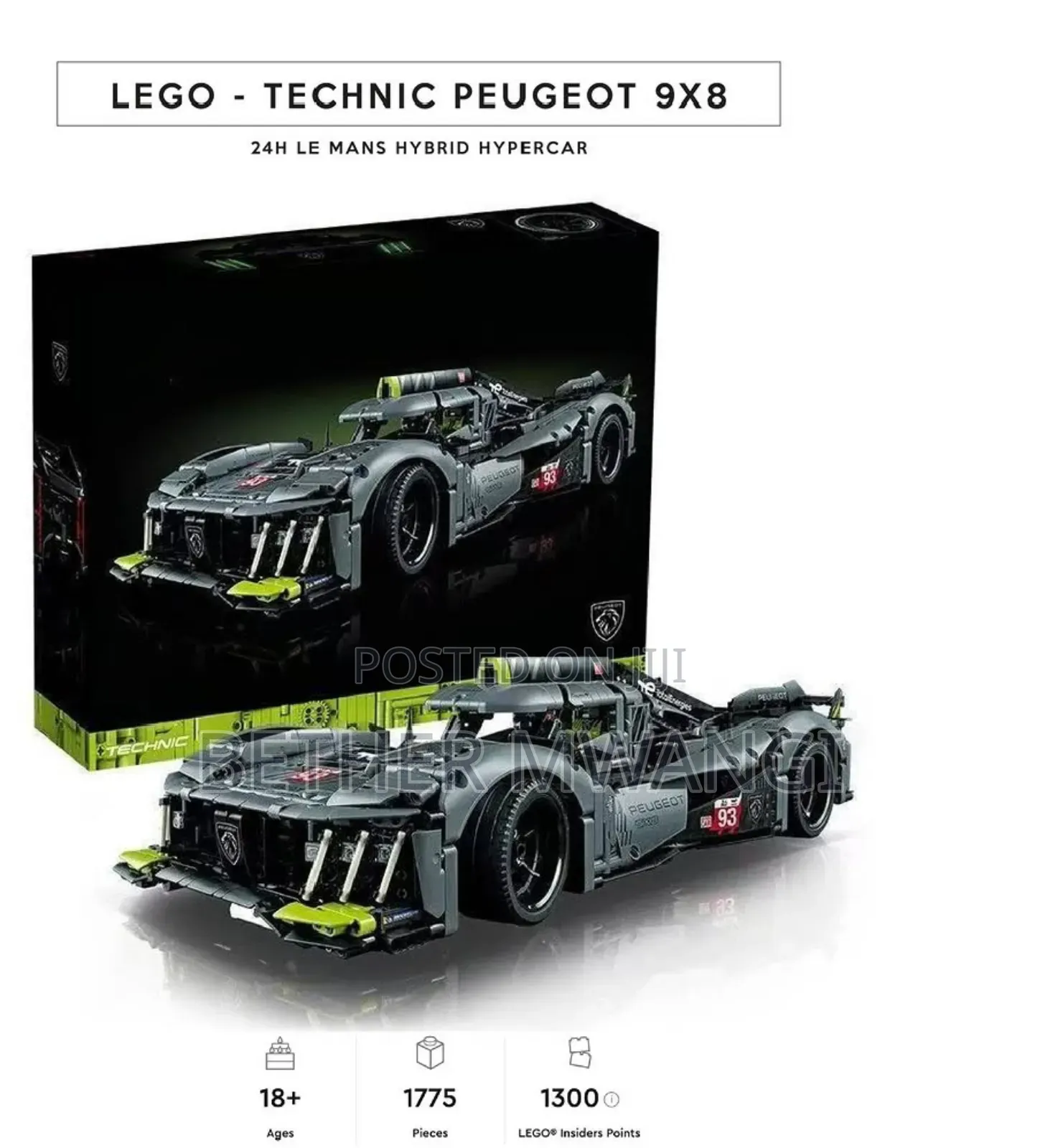 The Lego Technic Peugeot 9×8 in Kenya